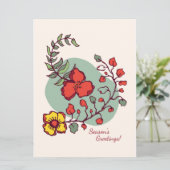 季節のご挨拶 カード (スタンド正面)
