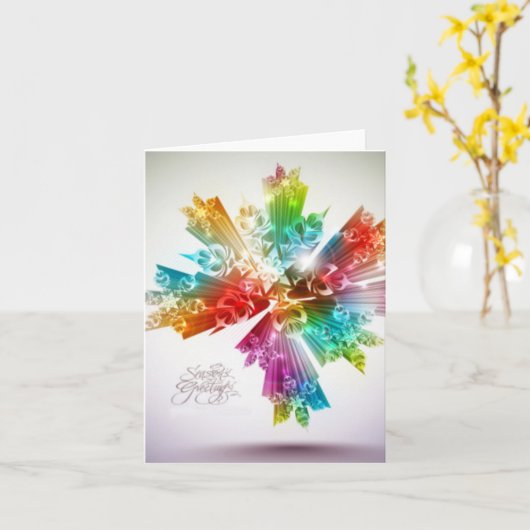 季節のご挨拶 カード (黄色い花)