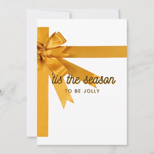 季節のご挨拶 ゴールド招待状 招待状 (正面)