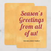 季節のご挨拶 シーズンカード (正面/裏面)