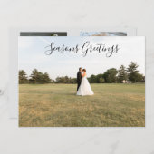 季節のご挨拶 スクリプト フォト カード (正面/裏面)