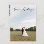 季節のご挨拶 スクリプト フォト カード (正面/裏面)