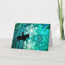 季節のご挨拶 ドレッサージ 馬 クリスマス