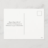 季節のご挨拶 ドレッサージ 馬 冬の休暇 シーズンポストカード (裏面)