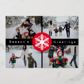 季節のご挨拶 フォト 箔シーズンカード (正面)