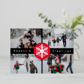 季節のご挨拶 フォト 箔シーズンカード (立ち正面)