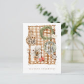 季節のご挨拶 ホリデー 水彩 シーズンポストカード (スタンド正面)