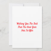 季節のご挨拶 ホーリー付きホワイトキャンドルカード 招待状 (裏面)