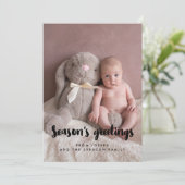 季節のご挨拶 モダンファミリー写真 シーズンカード (スタンド正面)