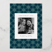 季節のご挨拶 | 写真を追加 箔シーズンカード (裏面)