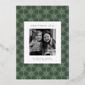 季節のご挨拶 | 写真を追加 箔シーズンカード (裏面)