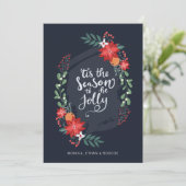 季節のご挨拶 - 喜びに満ちて | フォト ホリデー カード (スタンド正面)