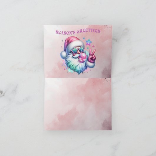 季節のご挨拶 折りたたみ ホリデーカード (内部)