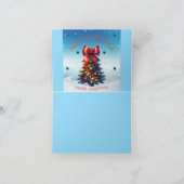 季節のご挨拶 折りたたみ ホリデー カード (内部)