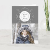 季節のご挨拶 新年のご挨拶 シール写真 シーズンカード (正面)