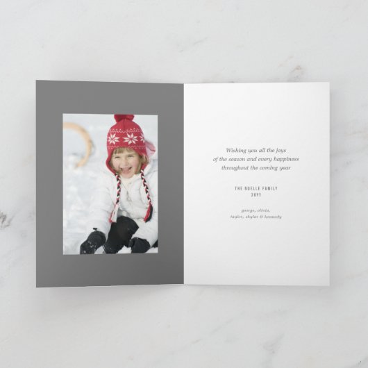 季節のご挨拶 新年のご挨拶 シール写真 シーズンカード (内部)