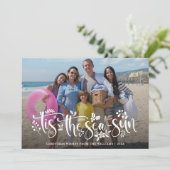 季節のご挨拶 | 海のクリスマス写真カード シーズンカード (スタンド正面)