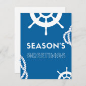 季節のご挨拶 海のホリデーカード シーズンカード (正面/裏面)