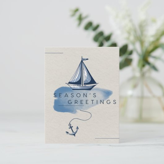 季節のご挨拶 海のホリデーカード シーズンカード (スタンド正面)