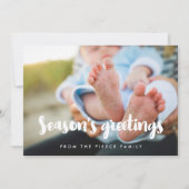 季節のご挨拶 現代ファミリーフォト シーズンカード (正面)