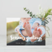 季節のご挨拶 現代ファミリーフォト シーズンカード (スタンド正面)