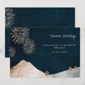 季節のご挨拶 花火 ホリデーカード (正面/裏面)