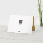 季節のご挨拶 雪の枝を折ったホリデーカード シーズンカード (裏面)