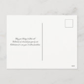 季節のご挨拶 馬術競技の馬 冬の休暇 シーズンポストカード (裏面)