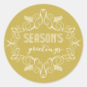 季節のご挨 ラウンドシール (正面)