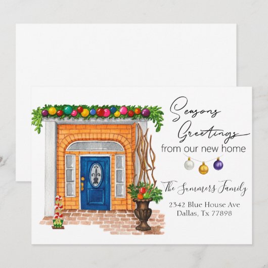 季節のご挨 招待状 (正面/裏面)