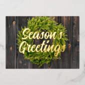 季節のご挨 箔シーズンカード (正面)