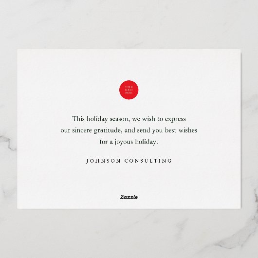 季節のご挨 箔シーズンカード (裏面)