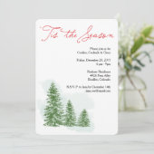 季節のご案内 冬のホリデーパーティー招待状 招待状 (スタンド正面)