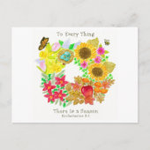 季節のはがきが一つ一つ ポストカード (正面)