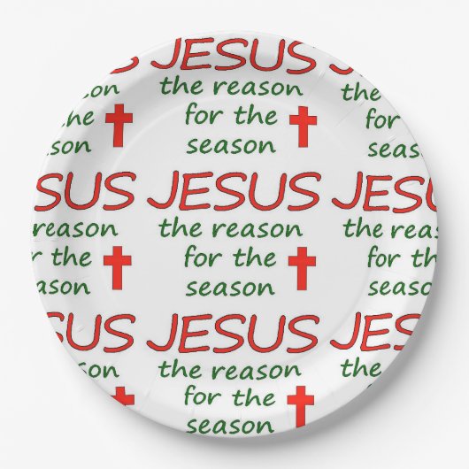 季節のイエス・キリストの理由 ペーパープレート (正面)