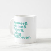 季節のウォーフラワーマグ コーヒーマグカップ (正面左)