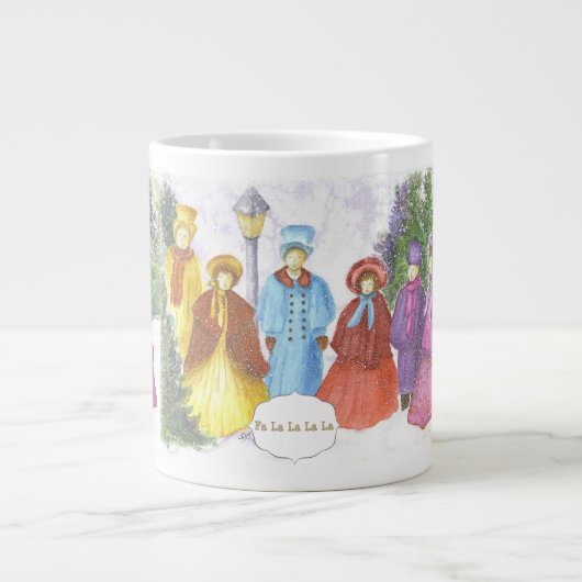 季節のカロリング ジャンボコーヒーマグカップ (正面)