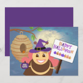 季節のカード | ハロウィン 楽しく過ごして シーズンカード (正面/裏面)