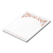 季節のクリスマスに手書きの文字が入った ノートパッド (回転)