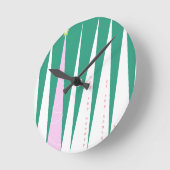 季節のクリスマスツリーの驚異 ラウンド壁時計 (傾斜)