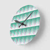 季節のクリスマスツリーの驚異 ラウンド壁時計 (傾斜)