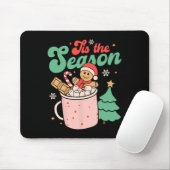 季節のクリスマス熱いココアジンジャーブレッド マウスパッド (マウス)