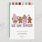 季節のクリスマス ホリデー カード (正面/裏面)