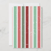 季節のクリスマス ホリデー カード (裏面)