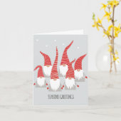 季節のグリーティングカード – クリスマス格言 カード (黄色い花)