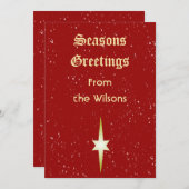 季節のグリーティングカード 招待状 (正面/裏面)