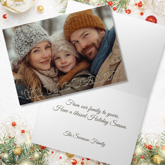 季節のグリーティングフォト カード