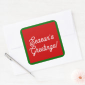 季節のグリーティングラベル/封筒シール スクエアシール (封筒)