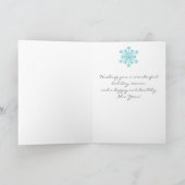 季節のグリーティング アンカー、ベル、スノーフレーク シーズンカード (内部)