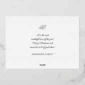 季節のグリーティング クラシック ゴールド フレーム 箔シーズンカード (裏面)